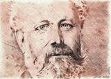 Portrait de Jules Vernes par Xavier Maitre
