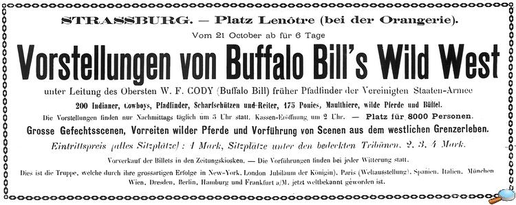 Représentation à Strasbourg du 21 au 27 octobre 1890