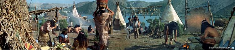 Le camp d'été des apaches (panoramique tiré du film).