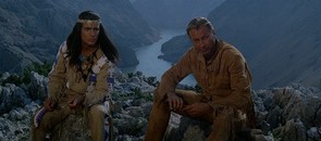 Old Shatterhand et Winnetou qui discutent sur les hauteurs du Rio Pecos