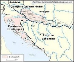 Carte des provinces Illyriennes