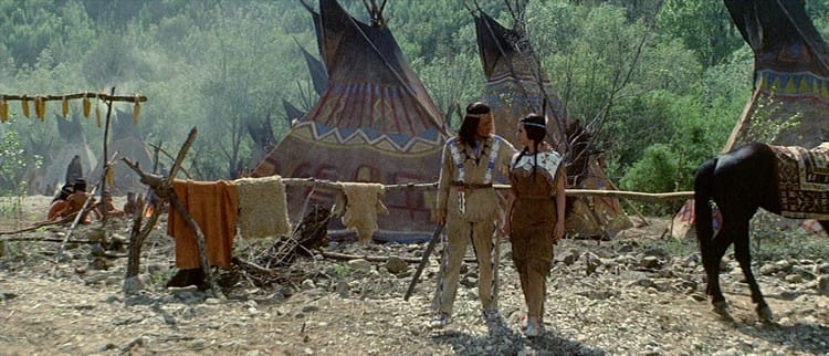 Village des Indiens Kiowas sur les bords de la Cetina